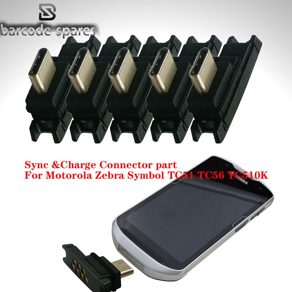 5PCS Sync & Charge Connector for Zebra TC51 TC56 TC52 TC57( ADP-TC51-RGIO1-03)