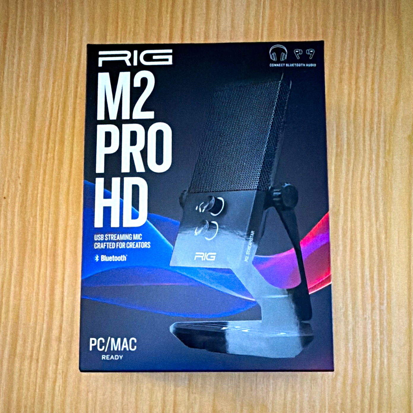 RIG M2 PRO HD USB/Bluetooth Streaming Mic Cardioid Mute 3.5mm Stand