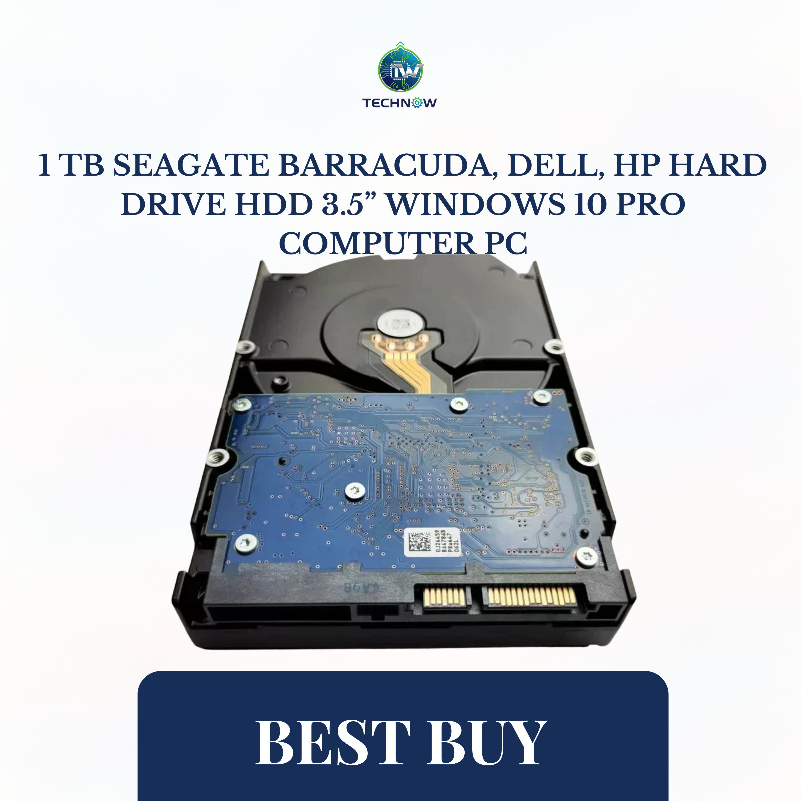 1 TB Seagate Barracuda, Dell, HP Hard Drive HDD 3.5” Windows 10 PRO Computer PC