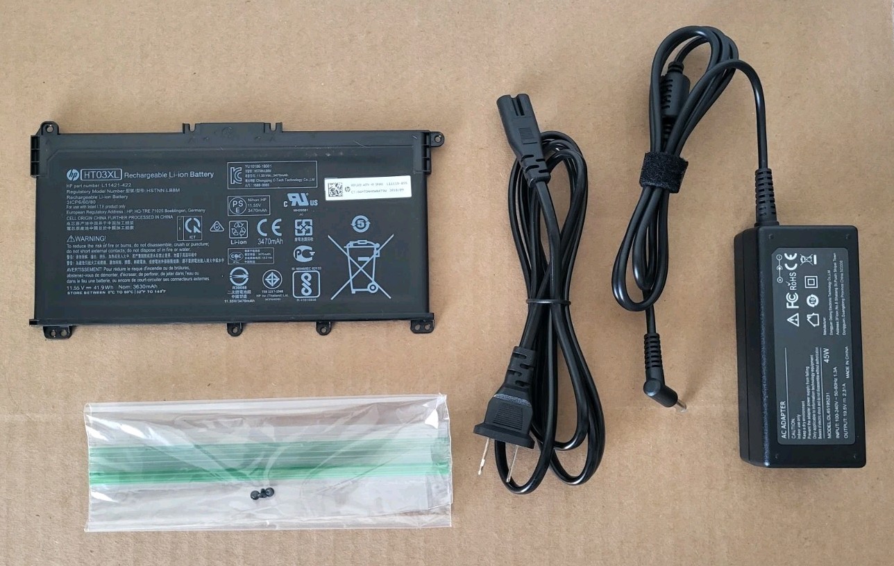 Genuine • HP HT03XL • Rechargeable Li-Ion Laptop Battery • PN# L11421-422