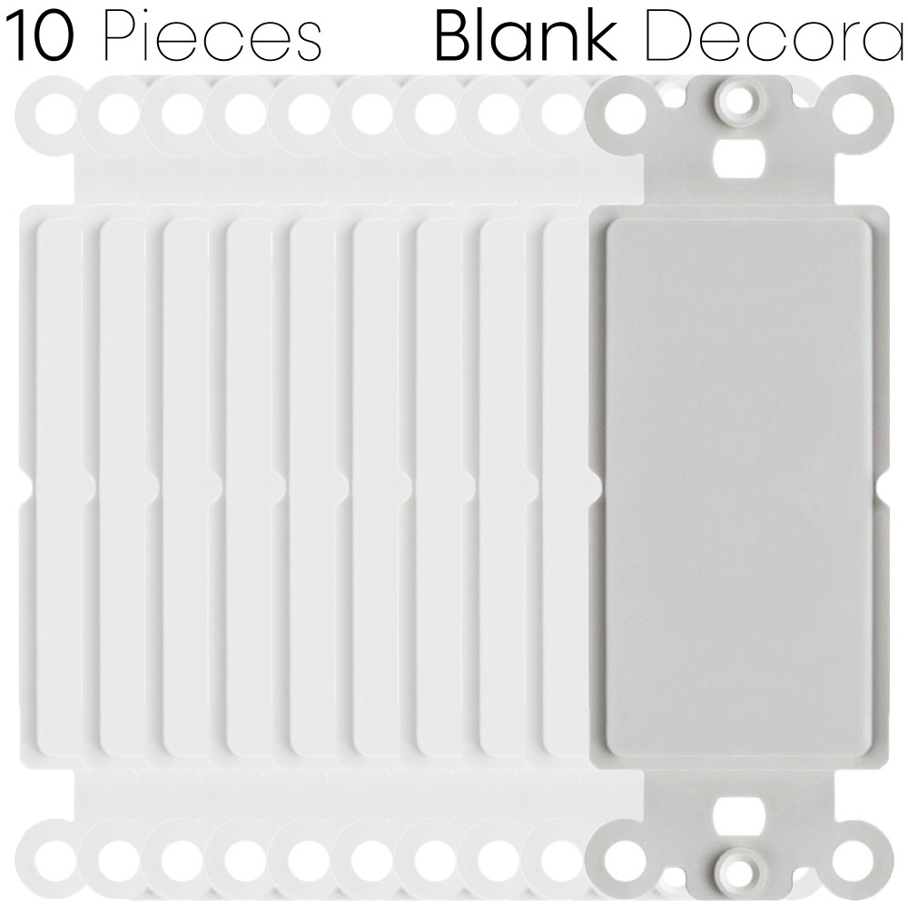 Wall Plate Blank or With Flexible Opening White Insert Fit Decorative Wallplate