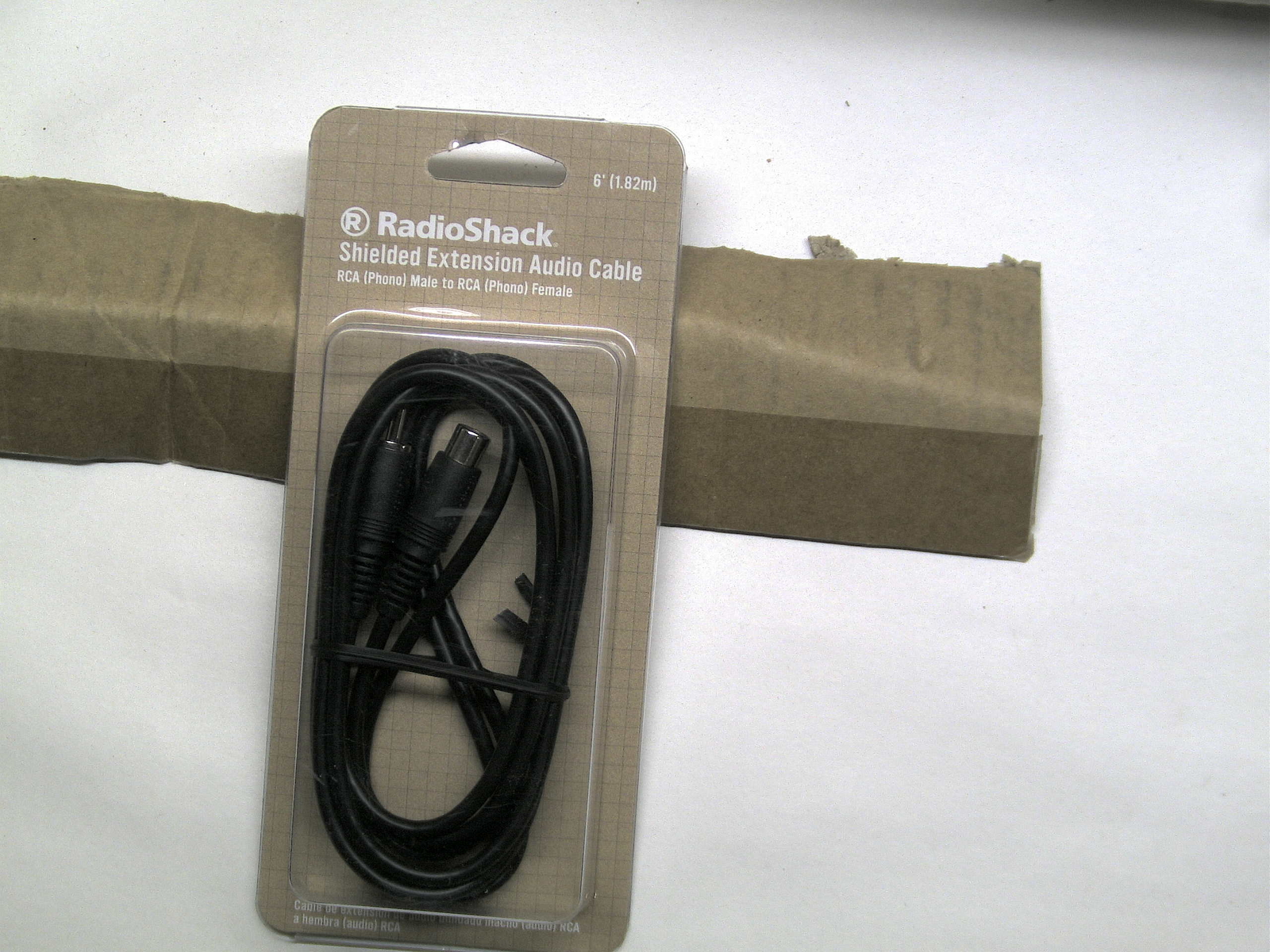 RadioShack 6-Foot Shielded extension Cable RCA male To RCA female