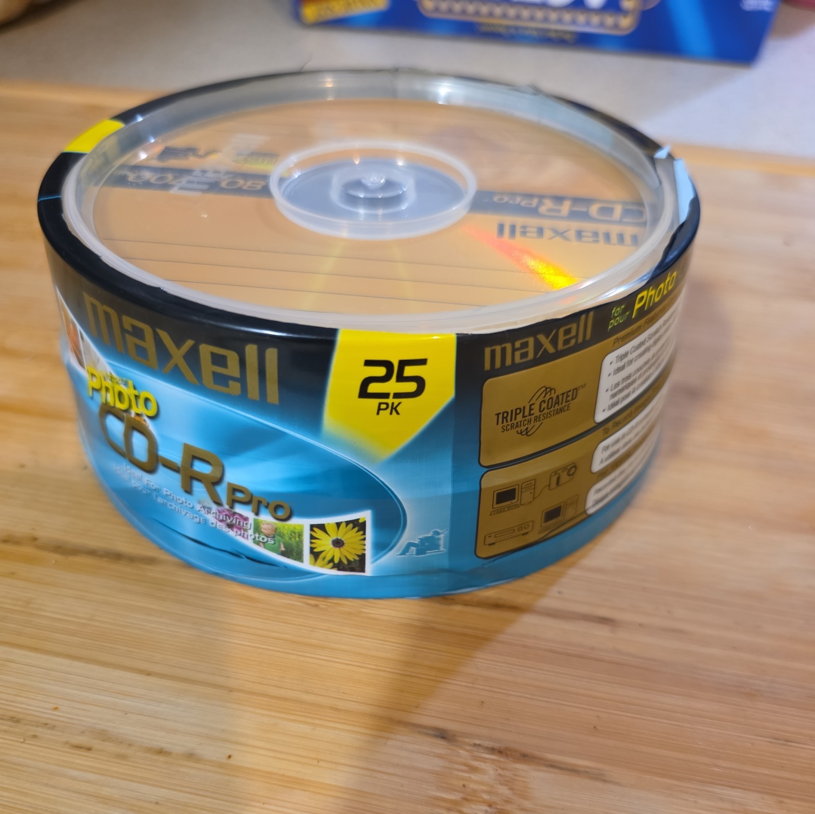 NEW SEALED Maxell CD-R Pro 48X 700MB 80 Min Professional 25 Pack Triple Coated