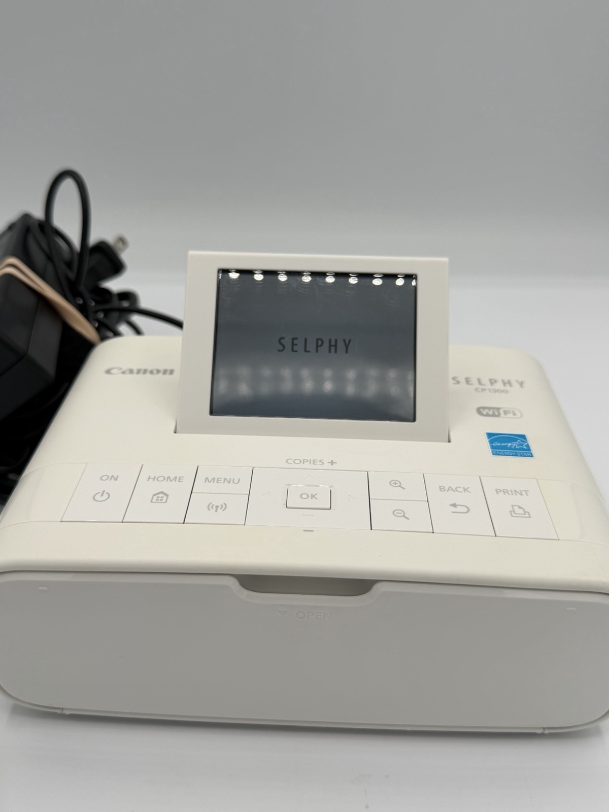 Canon SELPHY CP1300 Wireless Compact Photo Printer White Tested w/ Power Cord