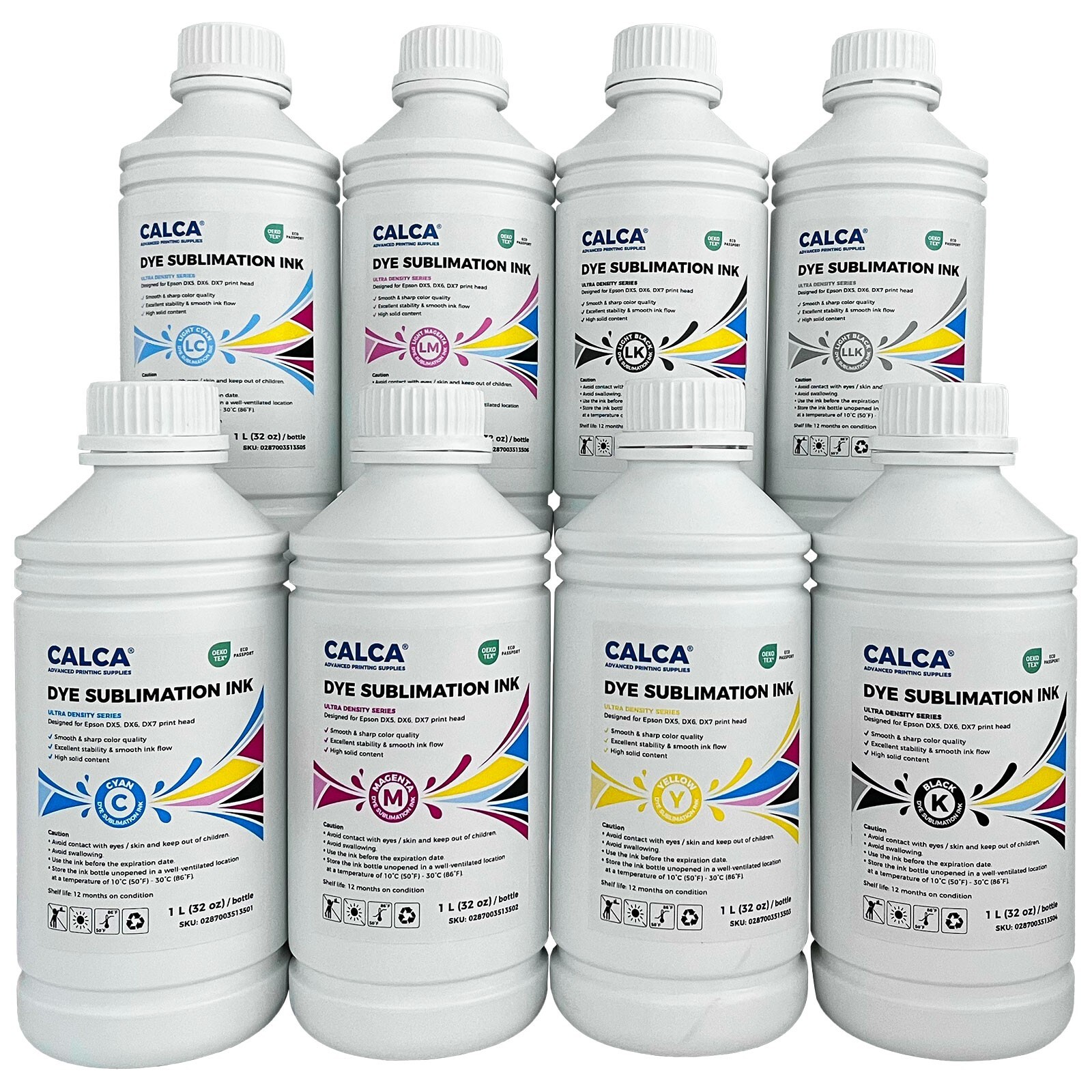 Local Pick-up CALCA Ultra High Density Series Dye Sublimation Inks 1L