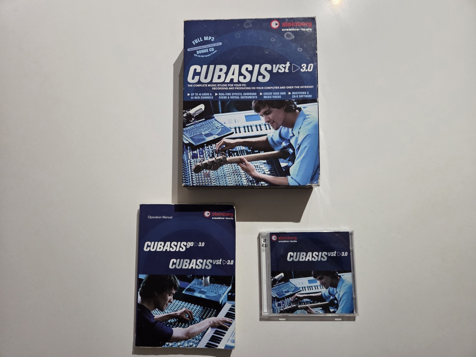 Steinberg Cubasis VST 3.0 Music Studio Software CD Samples Manual PC