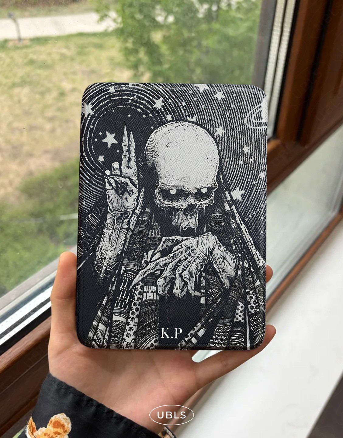Gothic Skull Kindle Case Grim Reaper Skeleton Cover for Paperwhite Colorsoft