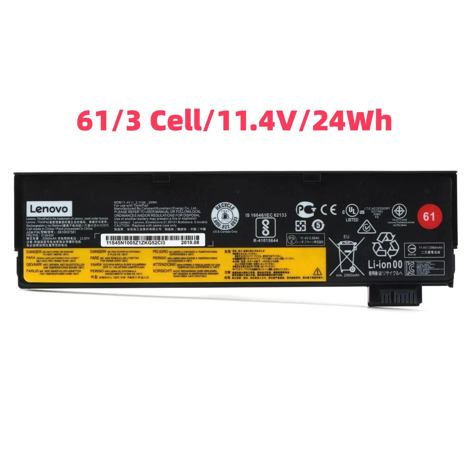 Lot Genuine 24/48/72Wh Battery For Lenovo ThinkPad T470 T480 T570 T580 P51s P52s