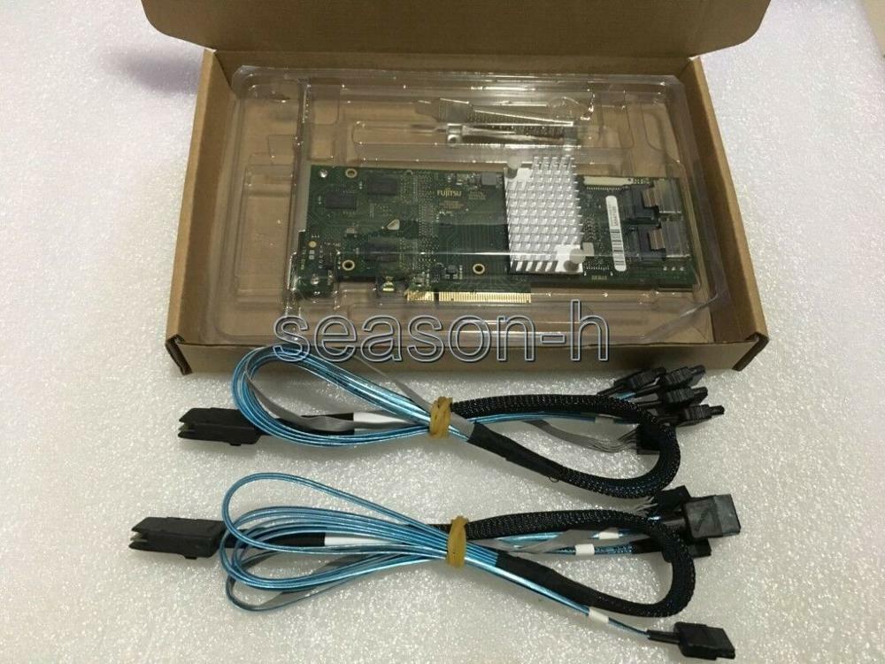 Fujitsu D2616 LSI 2108 sata/sas 6Gb 512M raid Controller Card+2pcs 8087-7pin