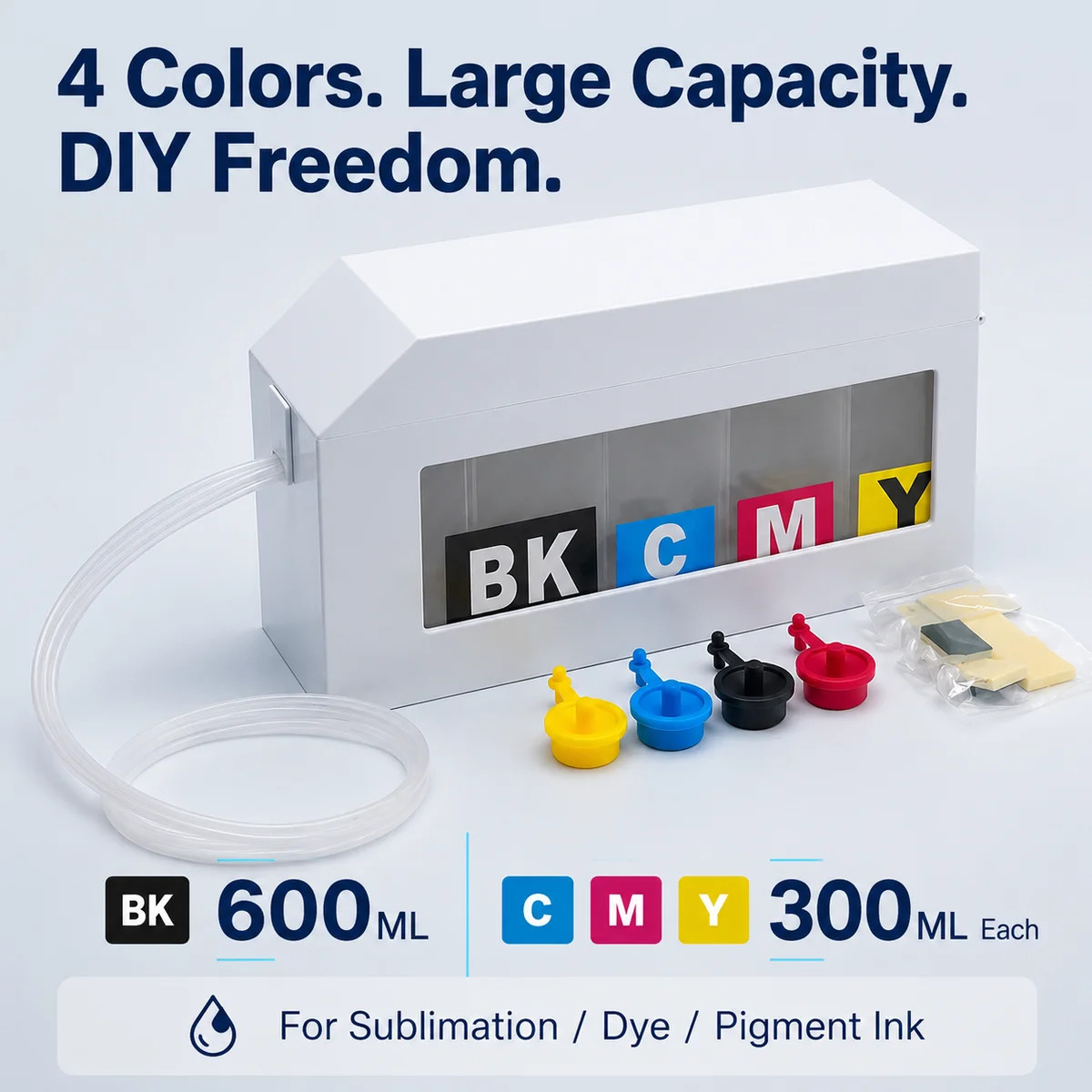 CISS 4 Color Epson HP Canon Sublimation T3170 T3100 T5100 T5170 C5890 C5390