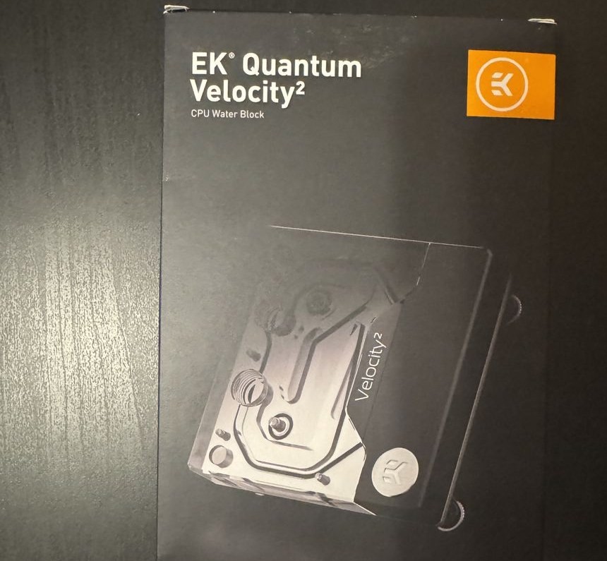 EKWB EK-Quantum Velocity2 D-RGB LGA1700 Nickel Plexi CPU Water Block EK-Matrix7