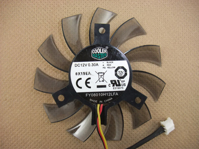 75mm VGA Video Card Fan Replacement 40mm 3Pin 0.30A FY08010H12LFA 252