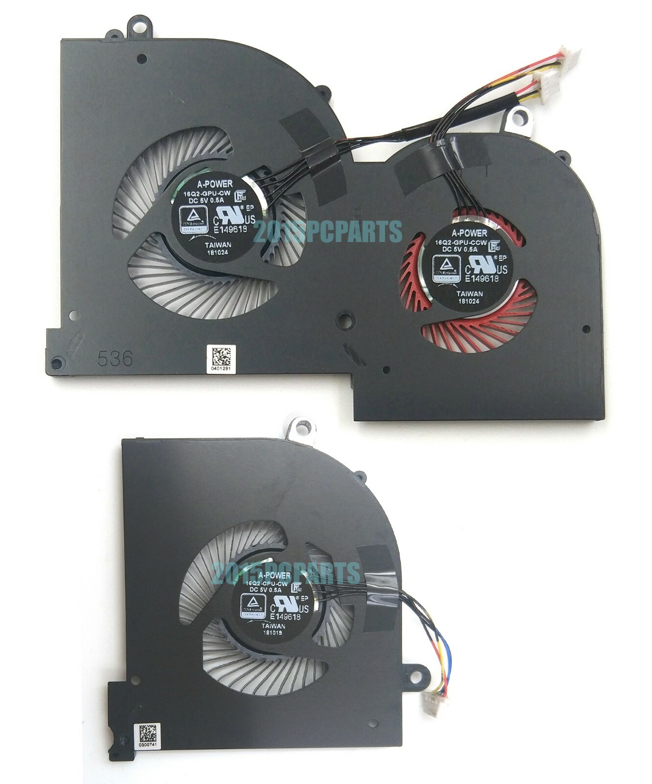 New MSI GS65 Stealth 8SE 8SF 8SG Thin 8RE 8RF GS65VR MS-16Q2 GPU & CPU Fan
