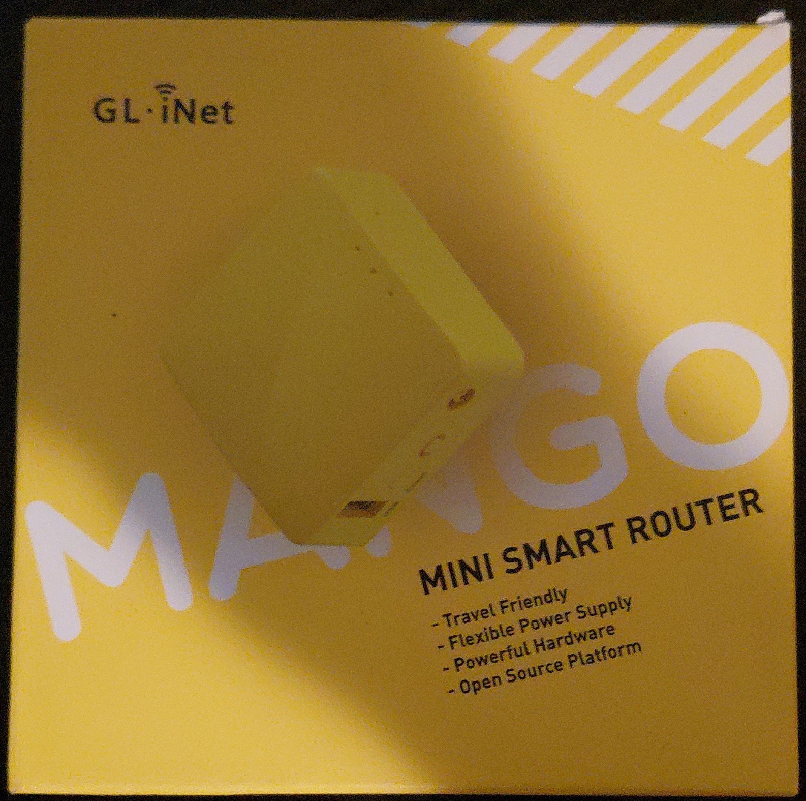 GL.iNet GL-MT300N-V2 Mango Travel Router 300Mbps WiFi, USB, Yellow