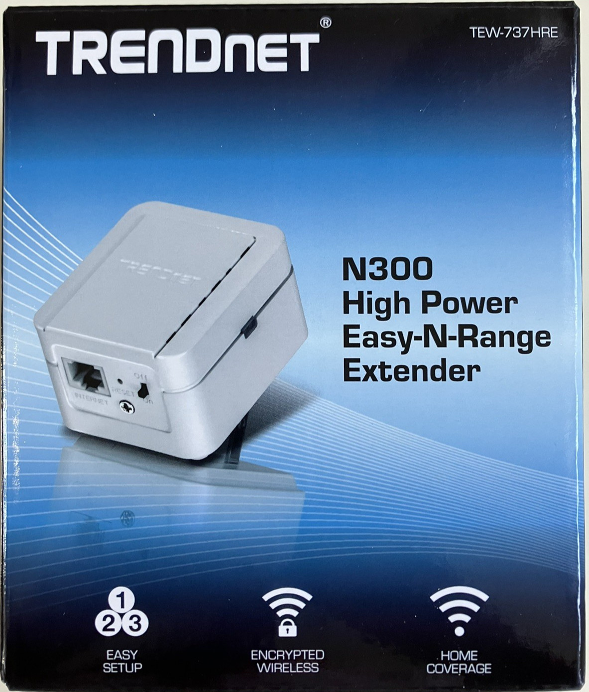 TRENDNET N300 High Power Easy-N-Range Extender TEW-737HRE Wireless 300 Mbps New
