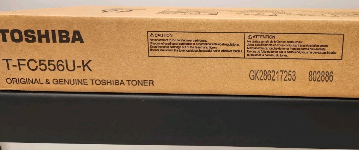 Toshiba OEM Toner Cartridge - Black (T-FC556U-K) FREE UPS GROUND SHIPPING 