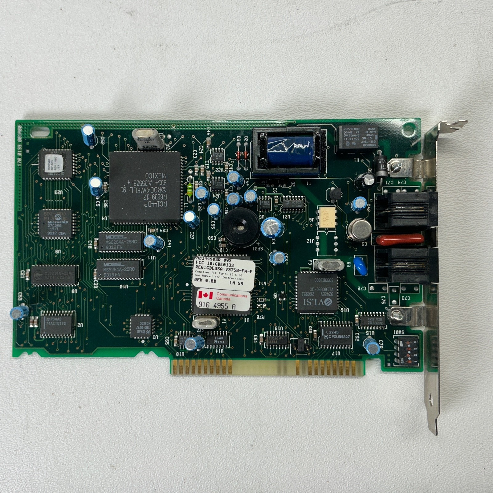 Communications Canada GDEUSA 56K Modem Card ISA for Vintage IBM PCs