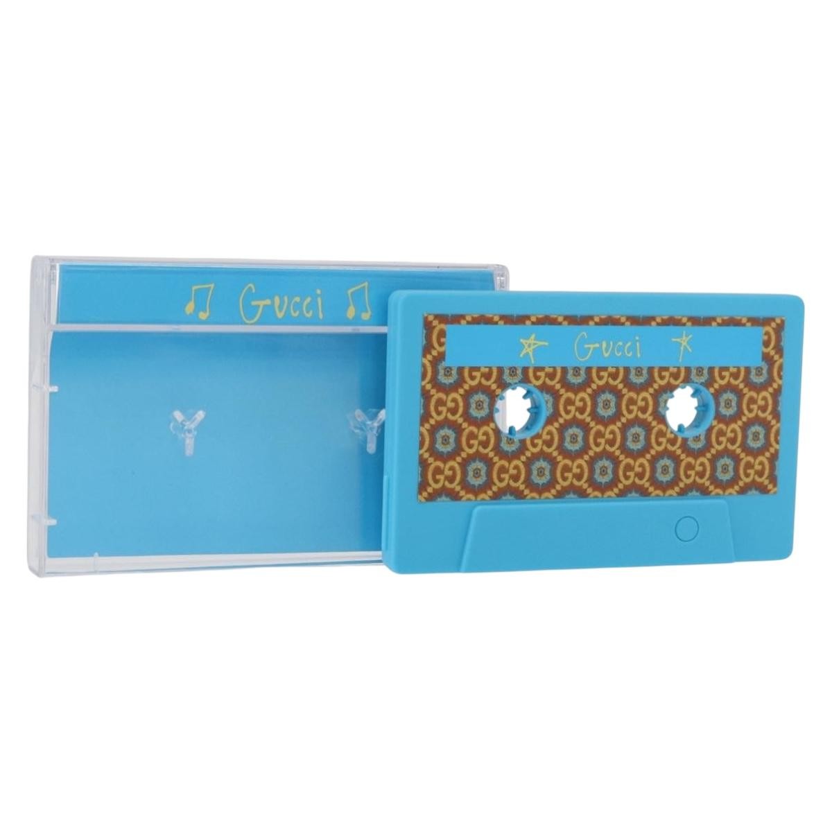 GUCCI  100th anniversary Cassette Tape USB Flash Drive 16G Blue Auth 162875V