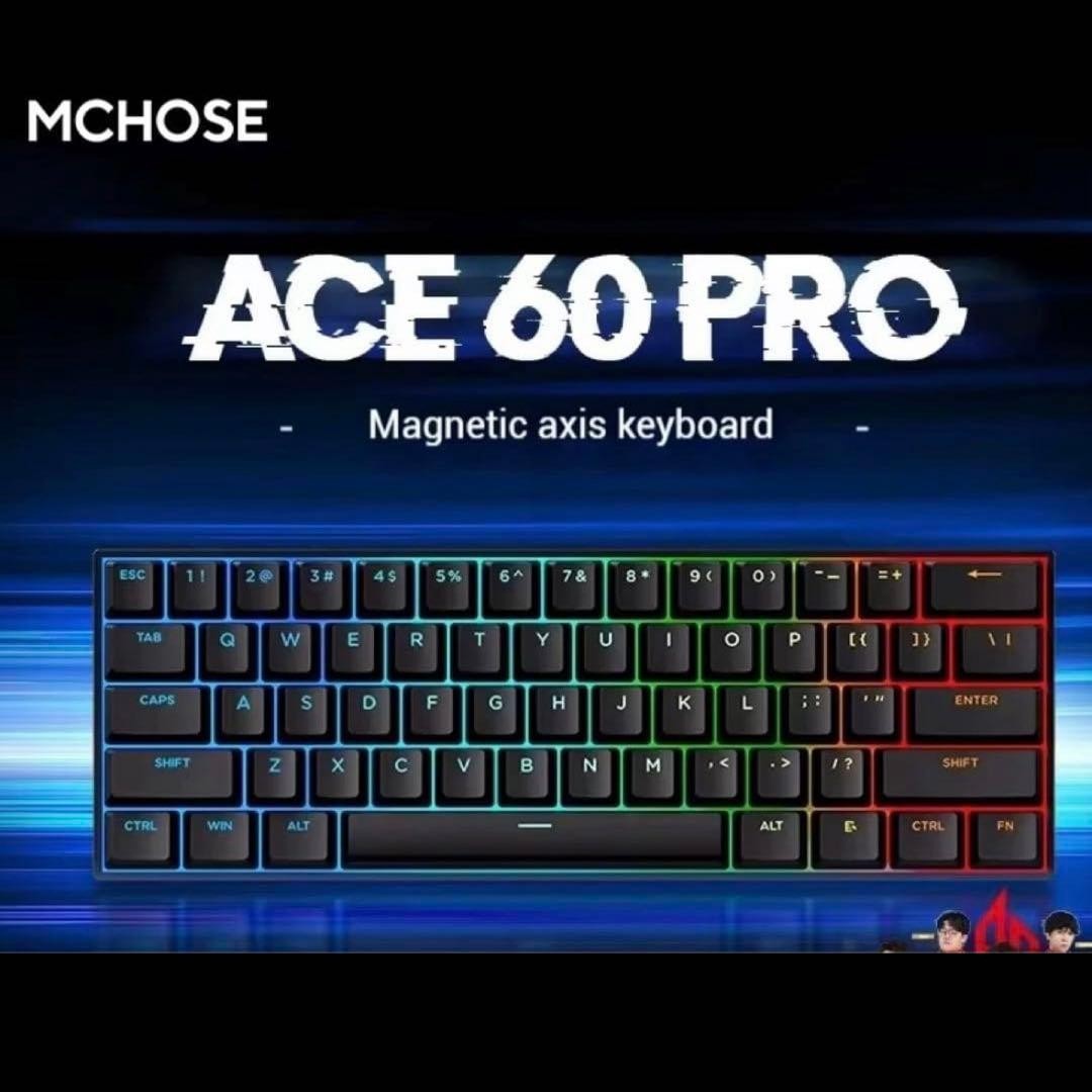 MCHOSE ACE 60 PRO Model 60 Layout Blue Ice Magnetic Switch Used Tested