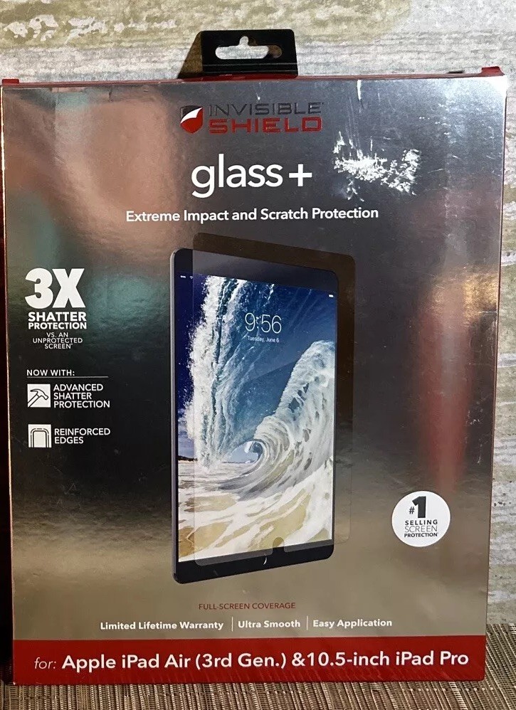 ZAGG Invisible Shield Full Screen Protector Cover for iPad Air & 10.5" iPad Pro