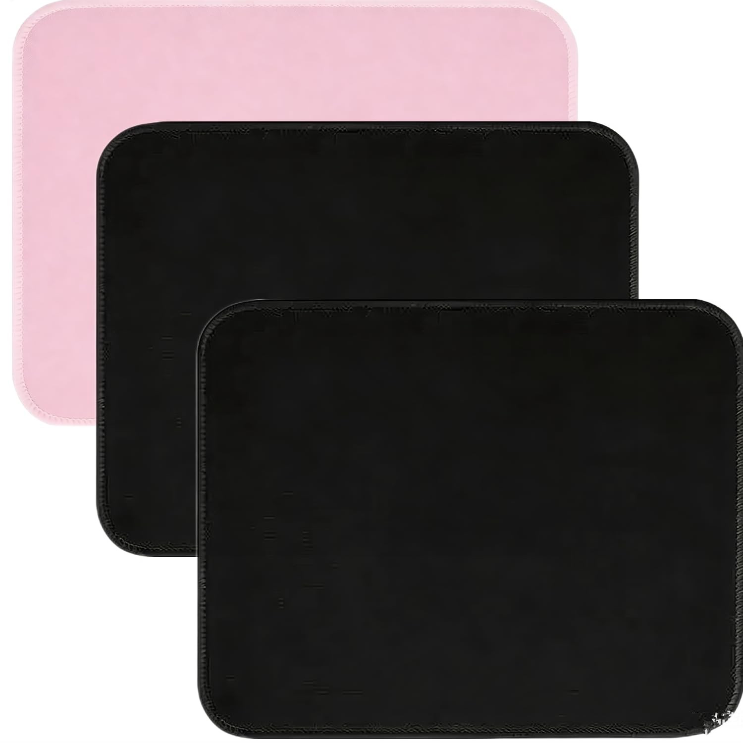 3 Pack Small Mouse pad Solid Color Square Mouse Mat for Wireless Mouse Office...