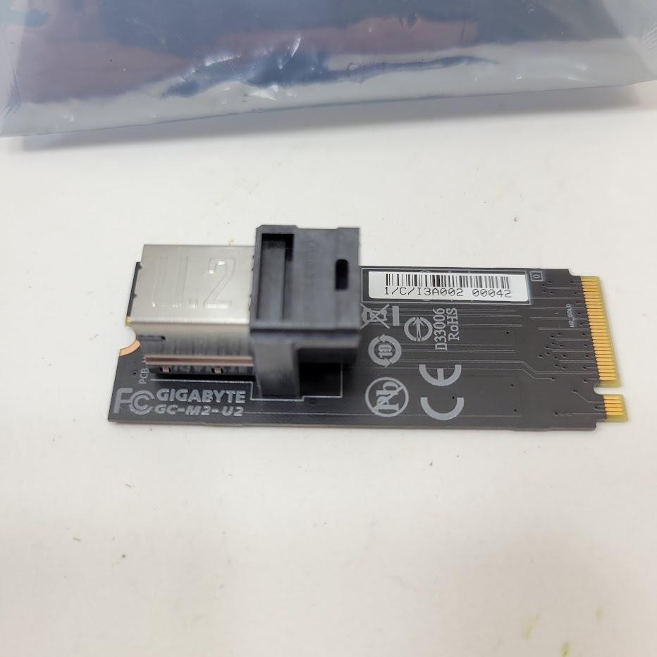 Gigabyte GC-M2-U2 U.2 To M.2 PCIe NVMe SSD Adapter Card Converter Module