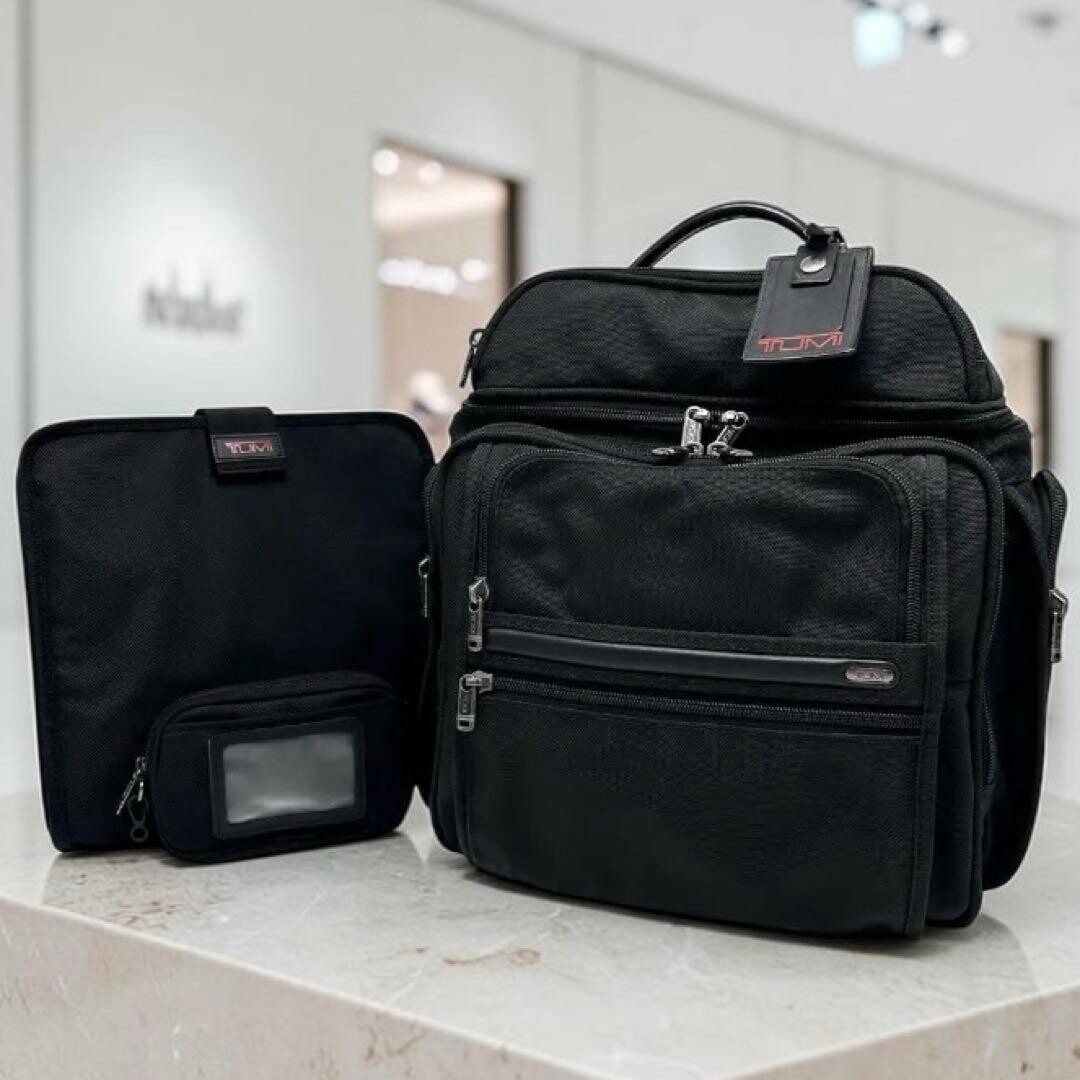 TUMI Alpha 26186D4 G4.4 Organizer Computer Backpack Black Auth