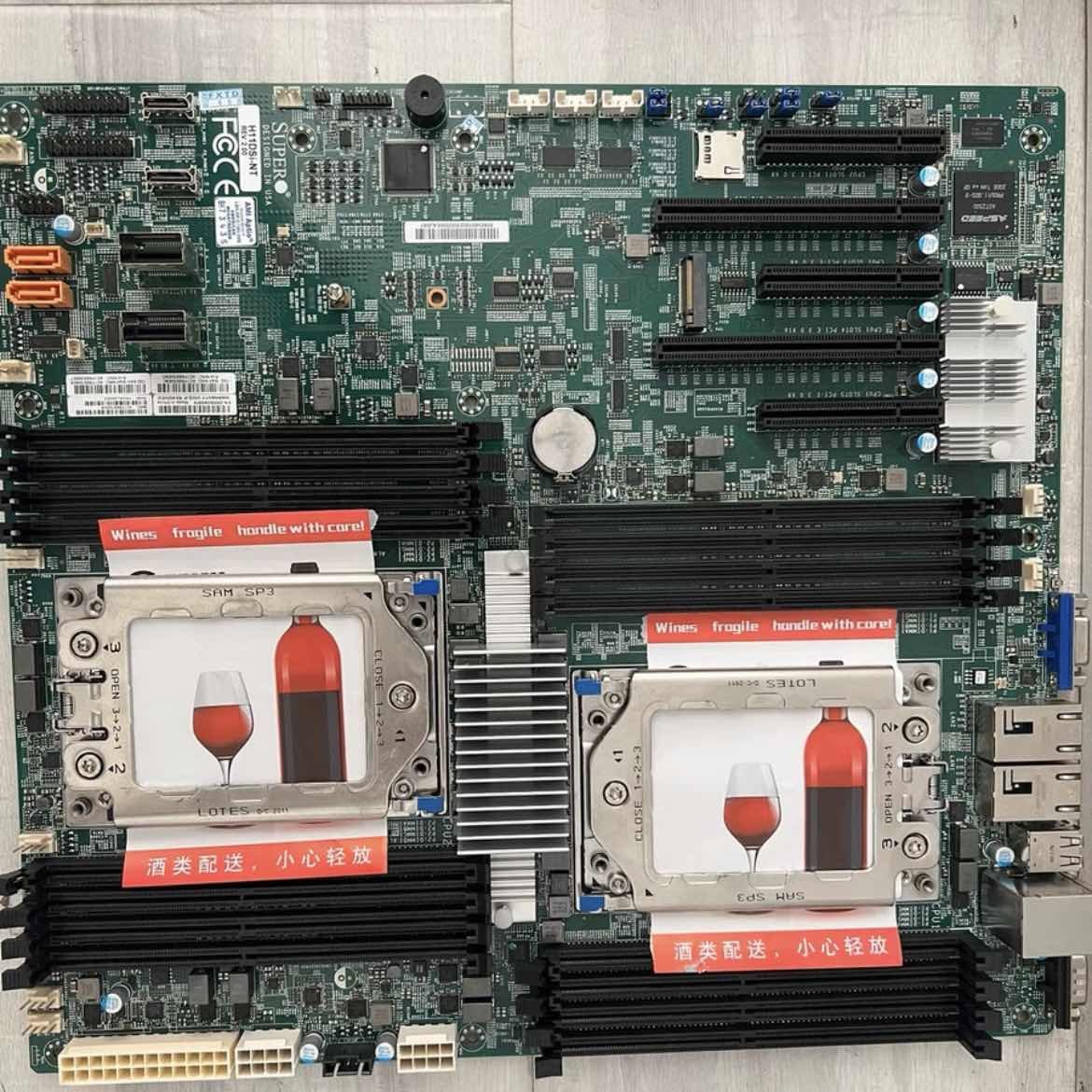 H11DSI-NT SuperMicro Rev2.0 128 core server dual Gigabit Ethernet For EPYC7702