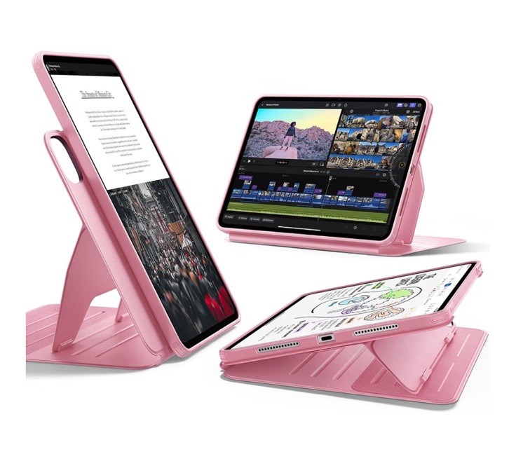 ESR for iPad Pro 13 Inch Case (M5/M4) 2025/2024, Pink Removable Magnetic Cover