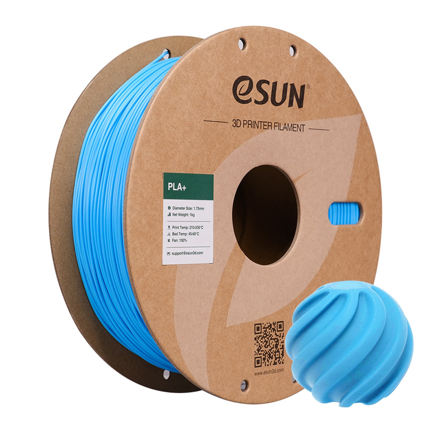 eSUN 1.75mm PLA+ 3D Printer Filament PLA PLUS High Speed 1KG Spool for 3D Print