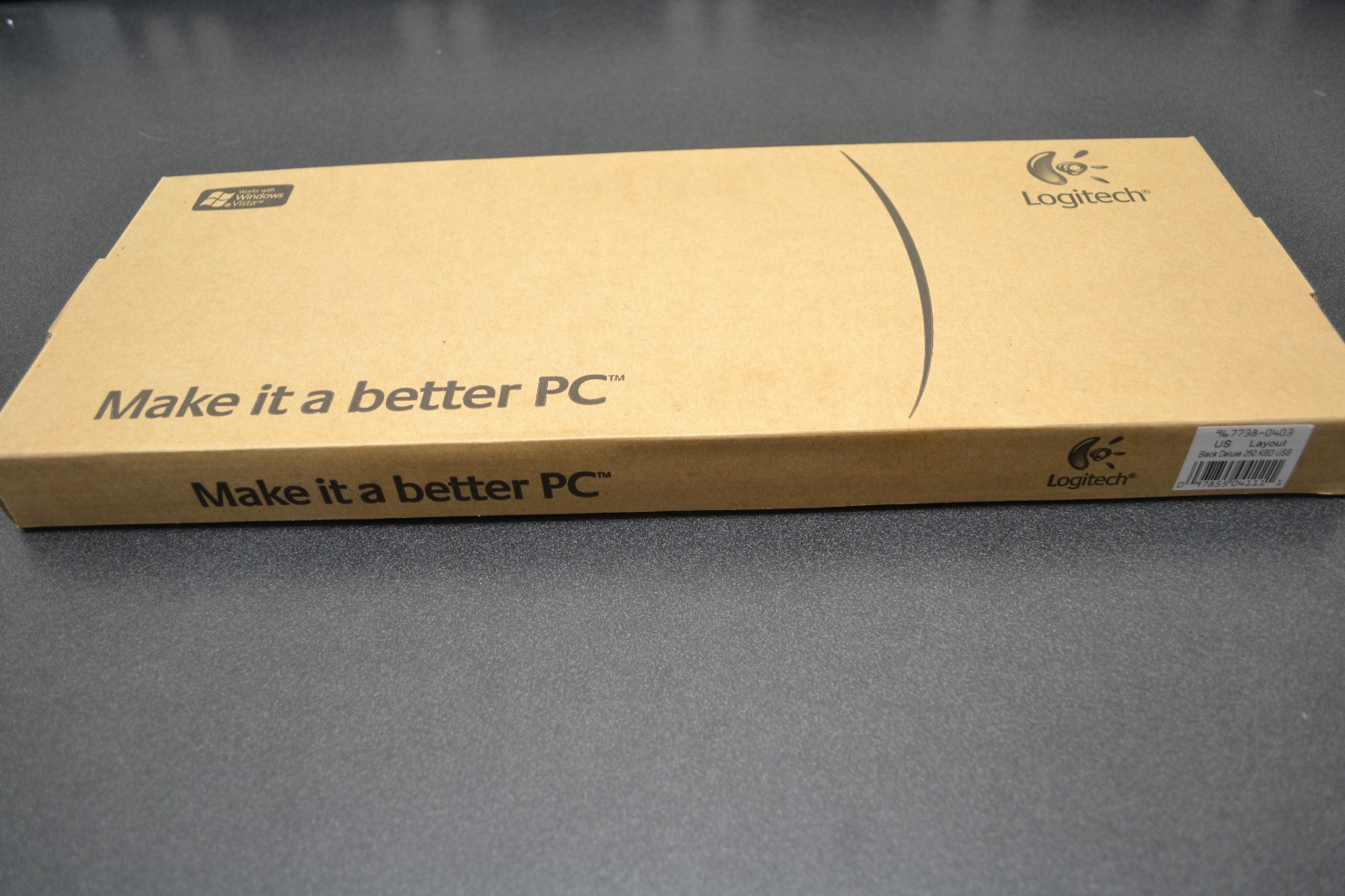 Logitech Deluxe 250 BLACK Keyboard   867675-0403  USB Conector