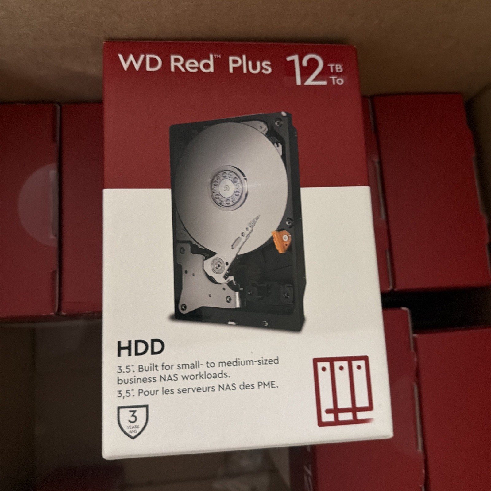 Western Digital 12TB WD Red Plus NAS Internal Hard Drive HDD