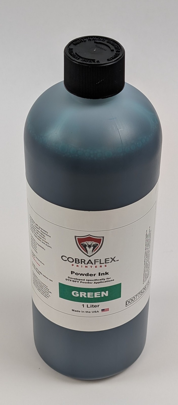 CobraFlex Powder Ink DTF DFT Pigment Green for Epson DX4 DX5 DX7 i3200 1Liter
