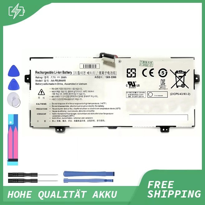 AA-PBUN4AR 39Wh Laptop Battery for Samsung Notebook 9 NP940X3L 900X5L NP900X5L