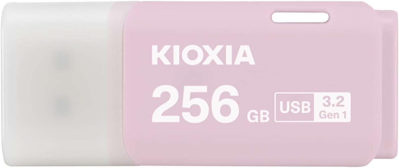 KIOXIA Flash Memory USB 3.2 Gen 1 KLU301A256GP Cap Type 256GB Pink JPN