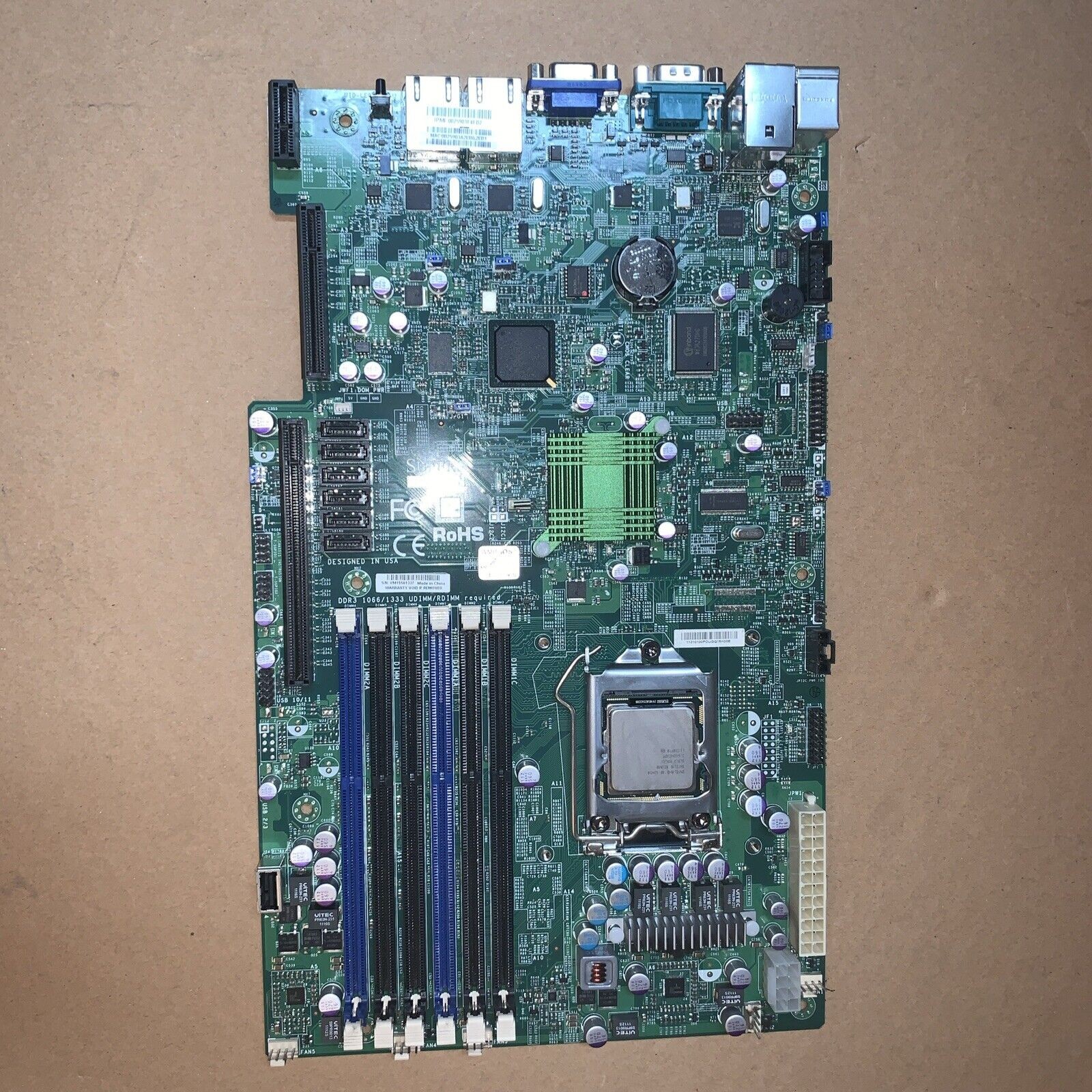 Supermicro X8SIU-F Server Motherboard LGA1156 DDR3