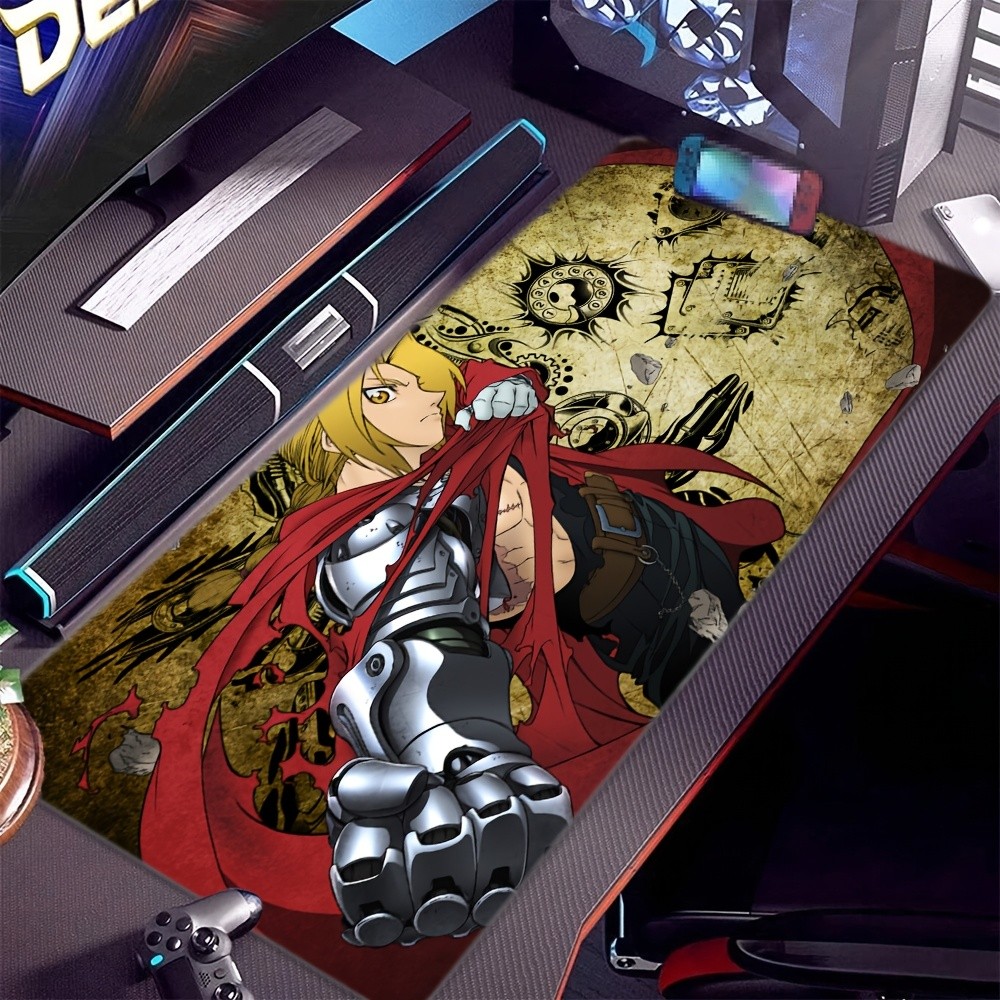 1pc High-Definition Gaming Mouse Pad, Cartoon Storyline Comic F-FULL-METAL ALC