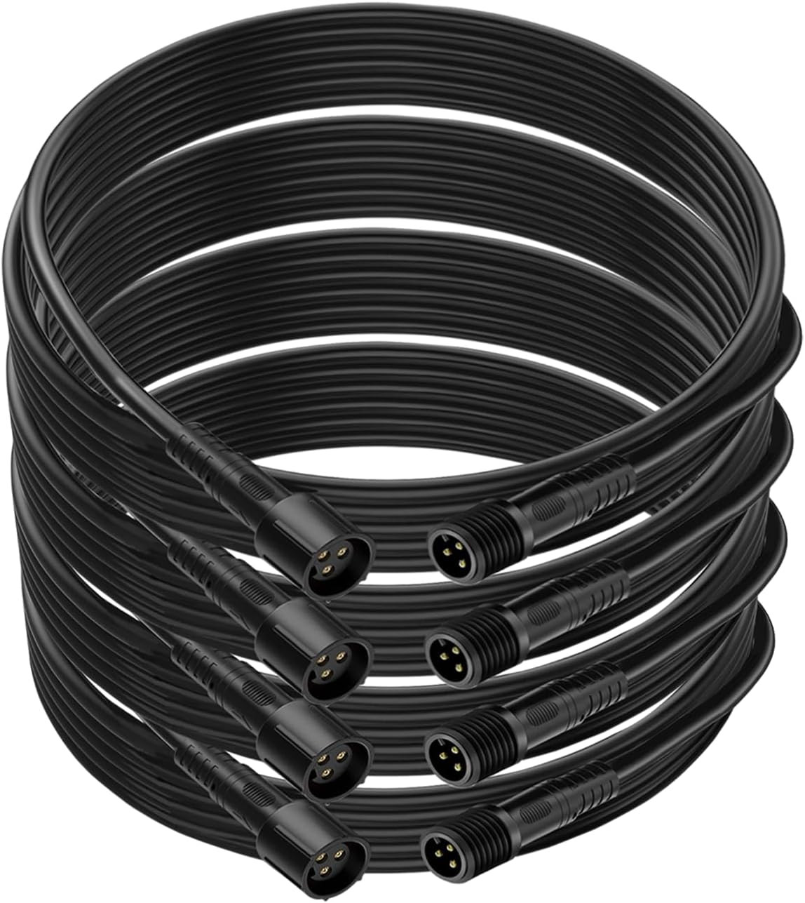 4PCS 4FT 3 Pin Extension Cable for RGB Underglow Rock Light Kits Compatible with