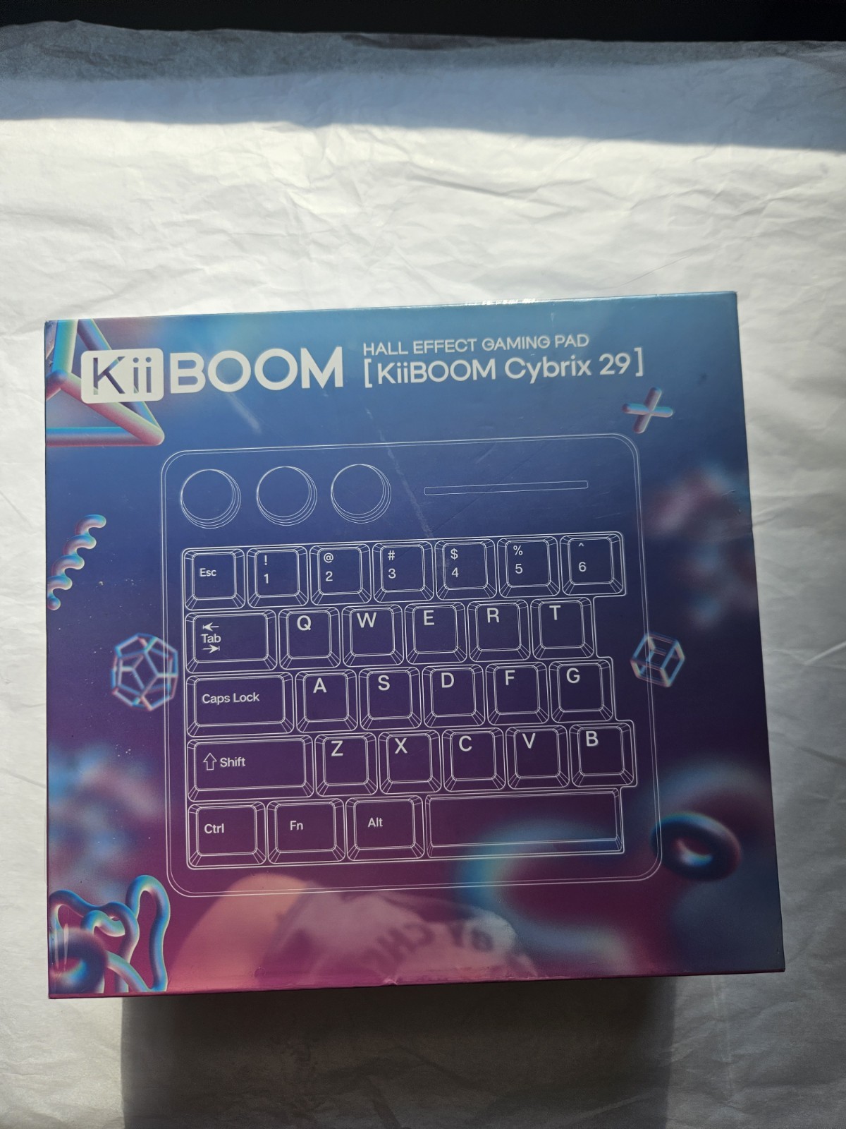 NEW KiiBoom Cybrix 29 Rapid Fast Wired Gaming Keyboard 4 Plate - Silver Color