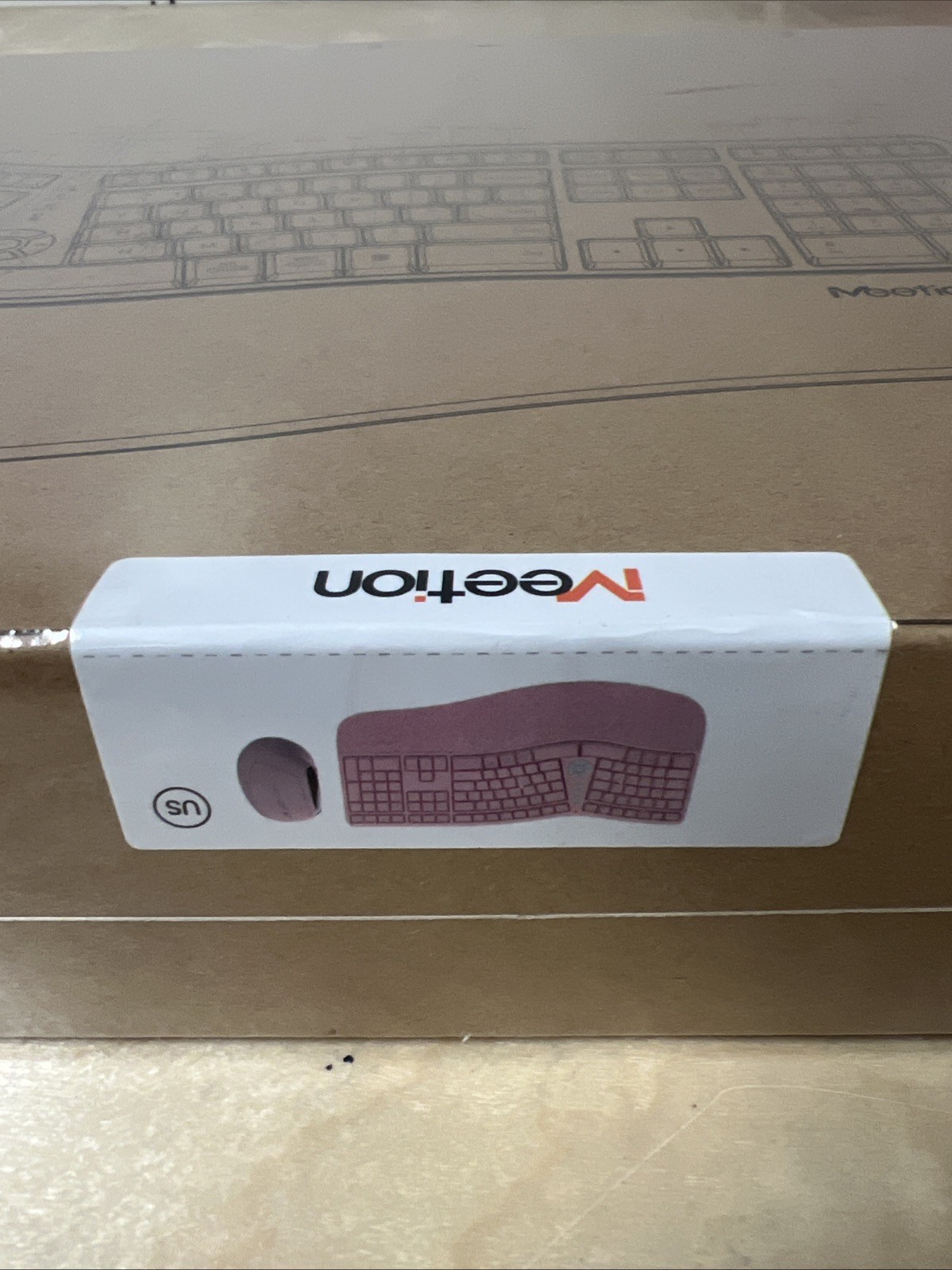 MEETION Ergonomic Wireless Keyboard and Mouse, Ergo Keyboard with Mouse