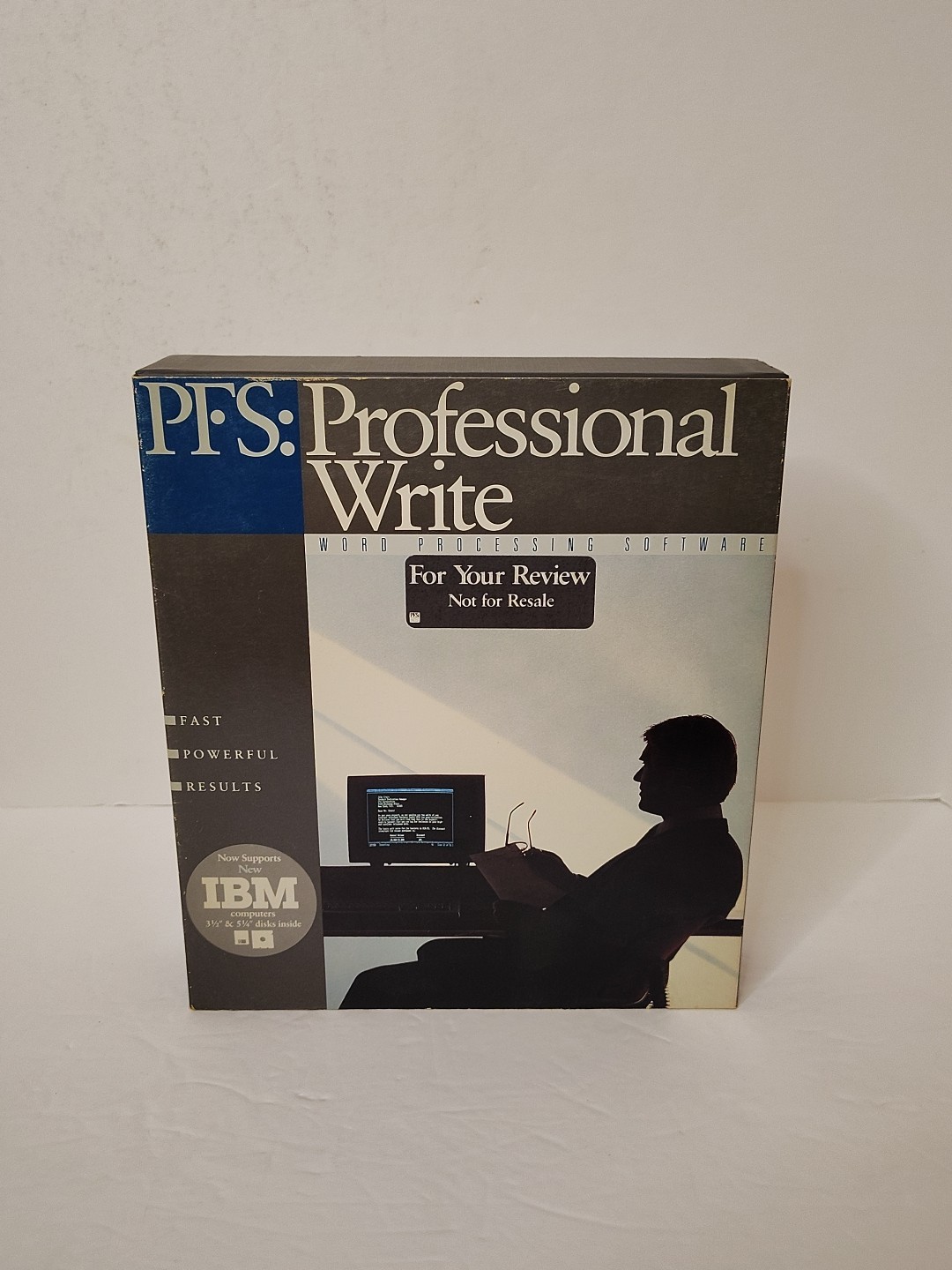 PFS: Professional Write - Word Processing 3 1/2 Diskette And 5 1/4 Disks - 1987