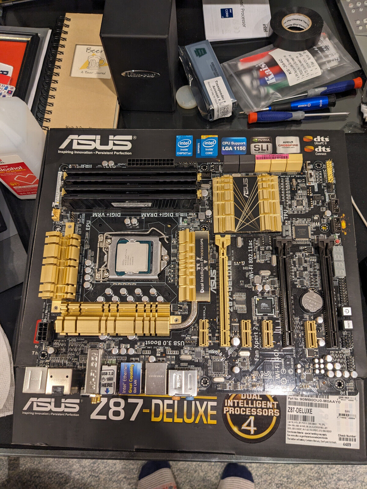 Intel CPU + MoBo + RAM bundle ASUS Z87-DELUXE, i7-4770K, 32GB DDR3 All Working