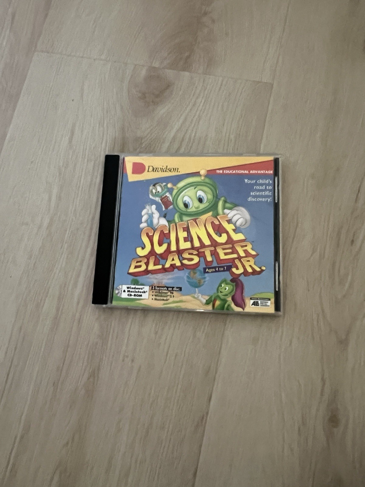Davidson Science Blaster Jr CD-ROM PC Win Mac Age 4-7 Scientific Homeschool 1997
