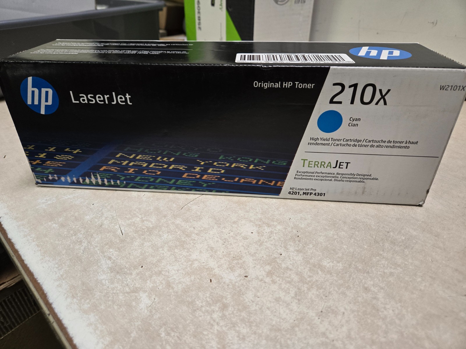 HP 210X Cyan High Yield LaserJet TerraJet Toner Cartridge W2101X Genuine Sealed