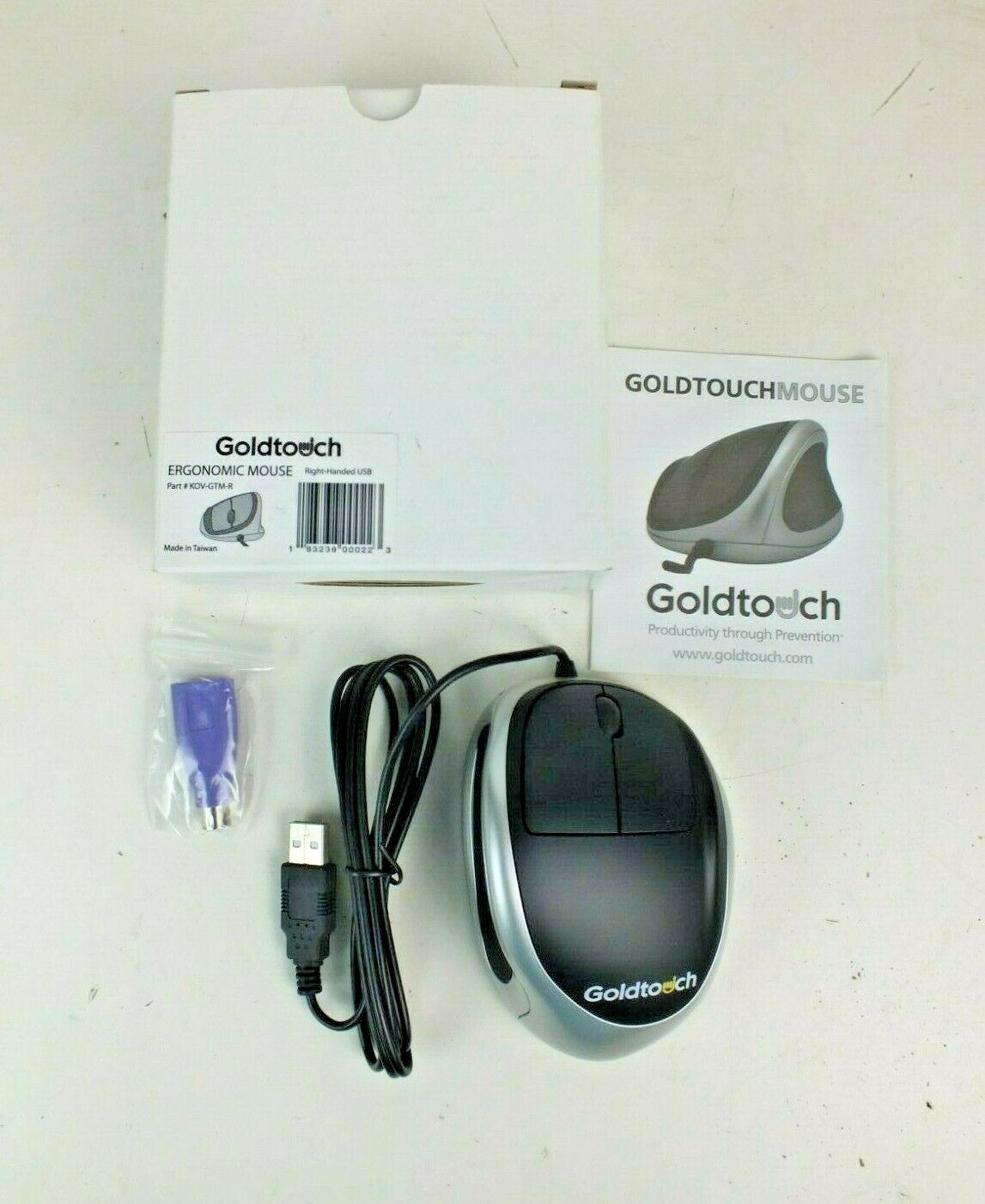 New Goldtouch KOV-GTM-R Ergonomic Mouse, Right-Handed USB
