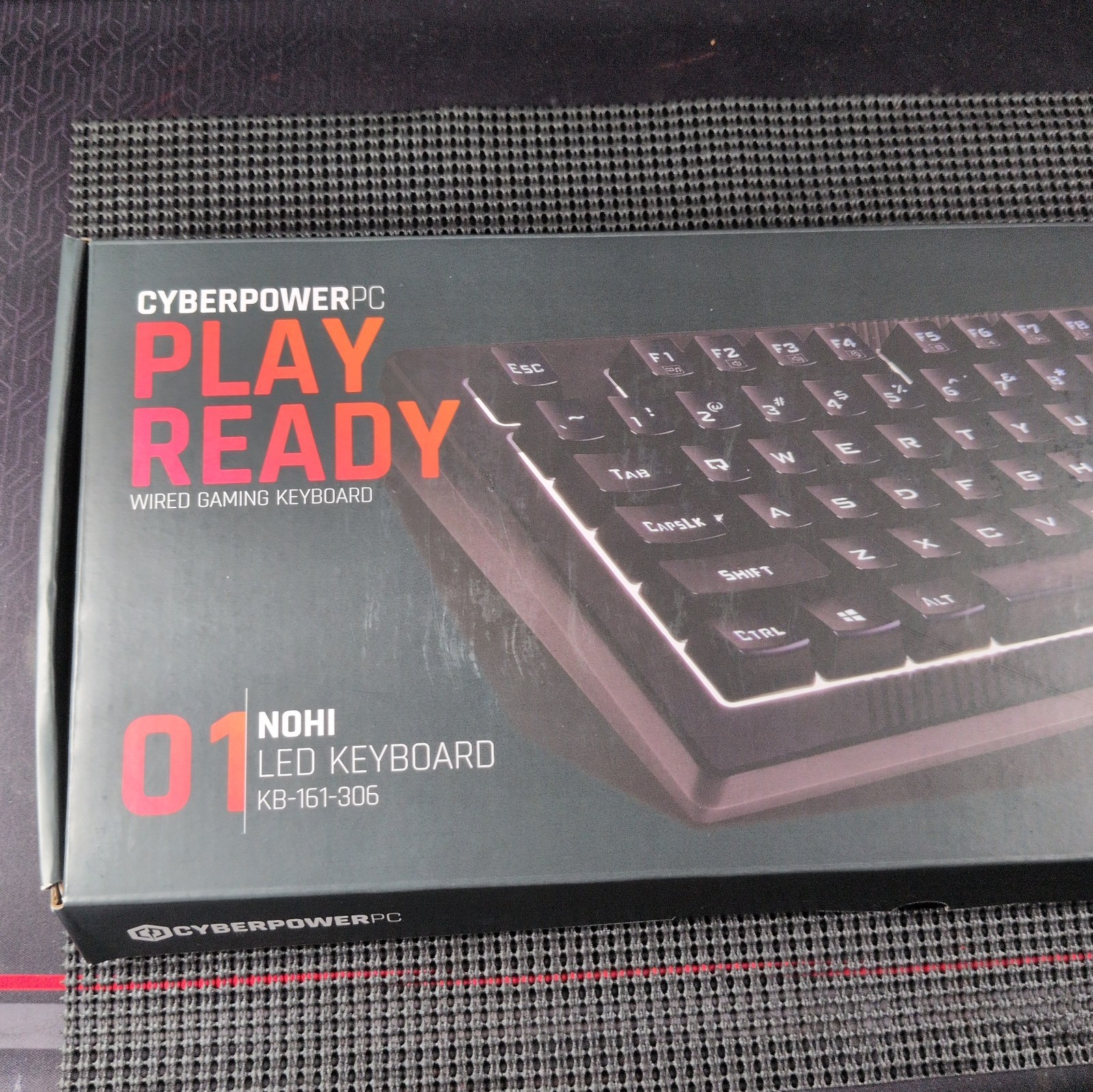 CyberPowerPC KB-161-306 PC Play Ready 01 NOHI LED Wired Gaming Keyboard "B4C"