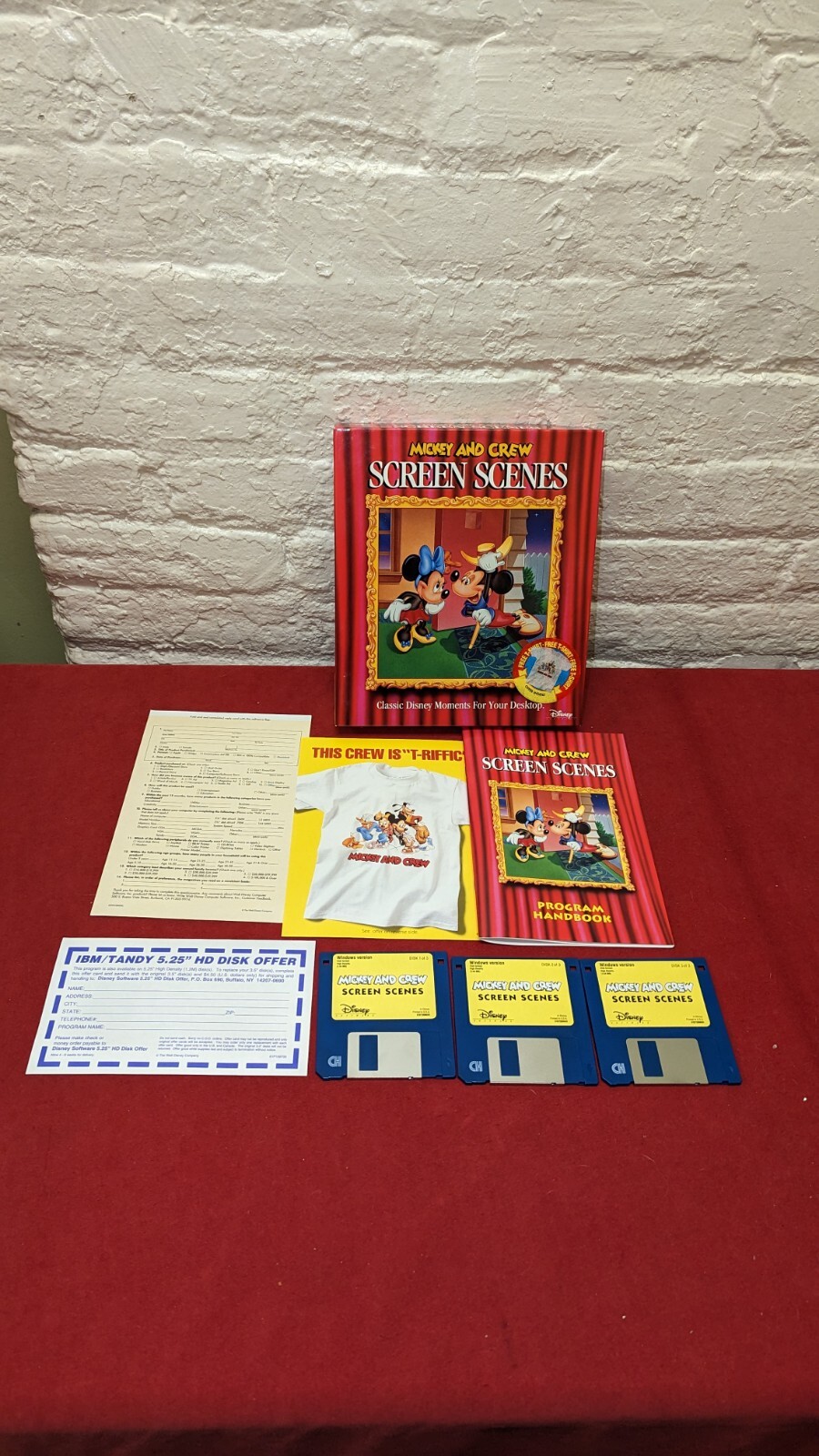 Disney Mickey And Crew Screen Scenes Software Floppy Disks Complete for windows 
