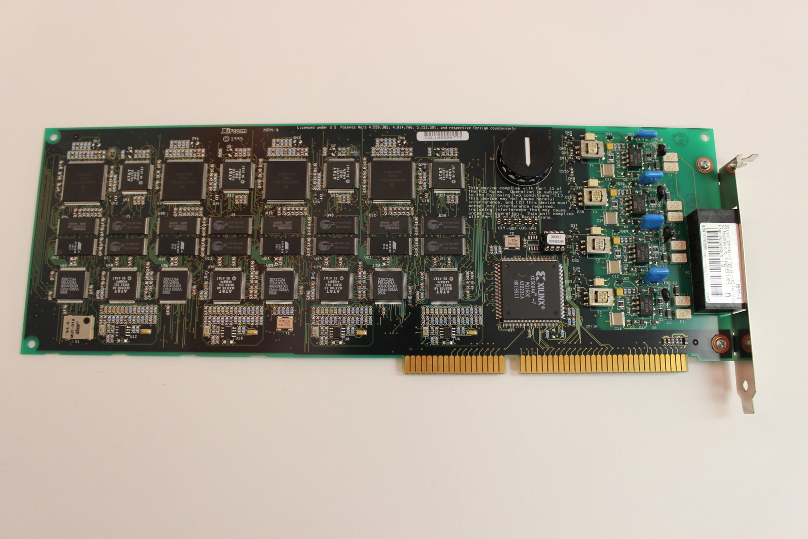 XIRCOM MPM-4 ISA 16 BIT 4 PORT MODEM ADAPTER WITH WARRANTY