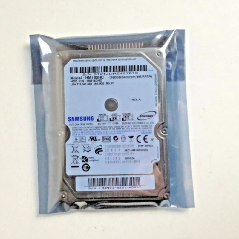 1PC New SAMSUNG 160GB 5400RPM 2.5 " IDE PATA HDD For Laptop Hard Drive HM160HC