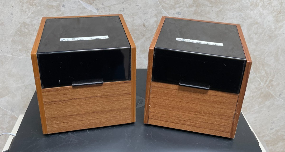Computermate Wood-Grain Storage Containers for 5.25" Floppy Discs Set of 2